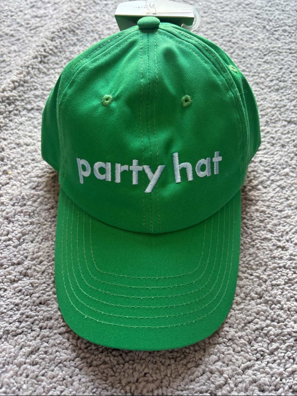 party hat Green Baseball Cap by